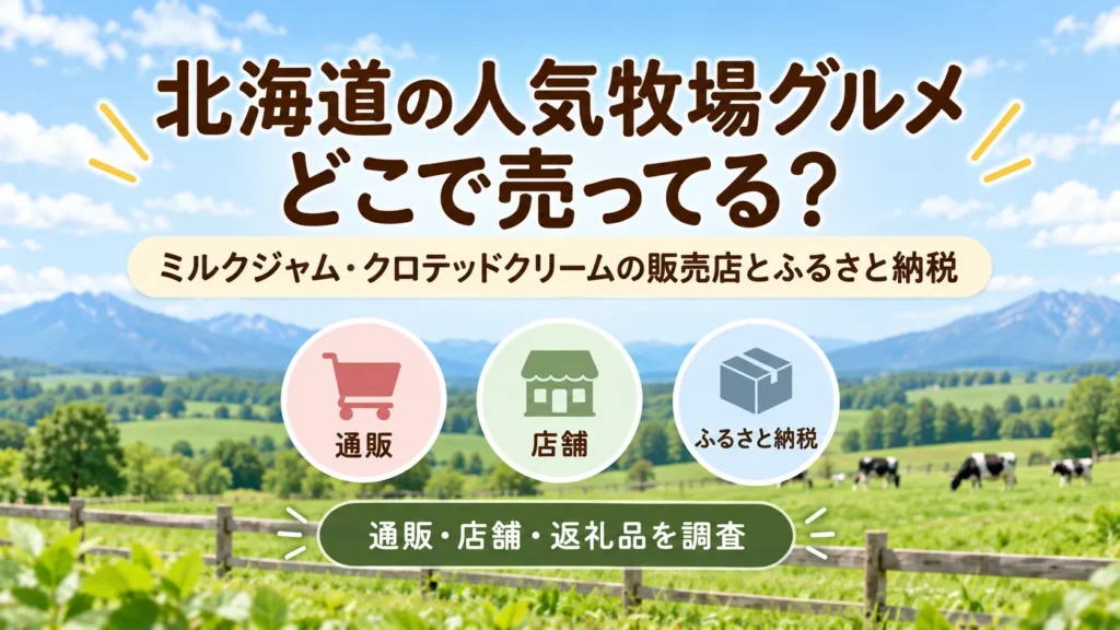 十勝しんむら牧場はどこで売ってる？ミルクジャム・クロテッドクリームの販売店とふるさと納税