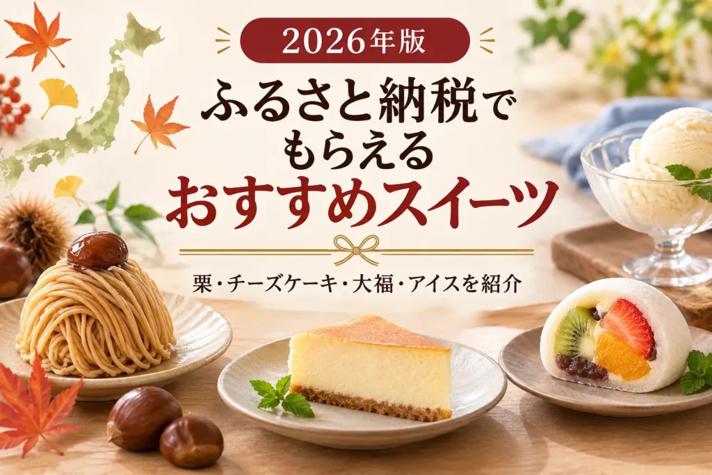 ふるさと納税でもらえるおすすめスイーツ【2026年版】