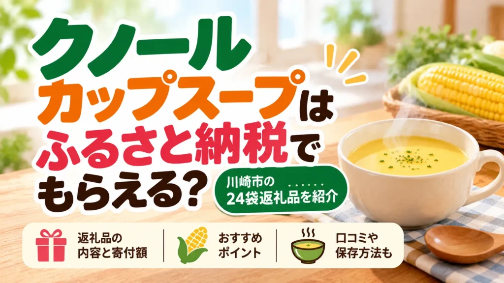 クノール カップスープはふるさと納税でもらえる？